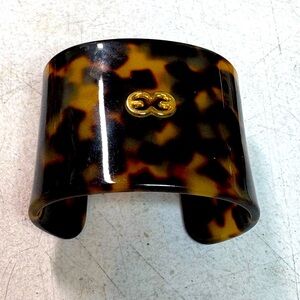 Vintage Escada faux turtle shell cuff